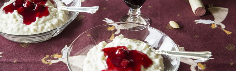 Risalamande med kirsebærsauce opskrift