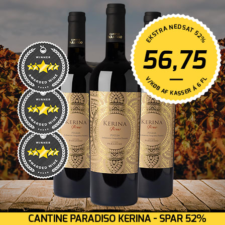 Se tilbuddet på Paradiso Kerina rødvin hos AndrupVin – skarp pris nu Tilbud på Paradiso Kerina rødvin – køb hos AndrupVin