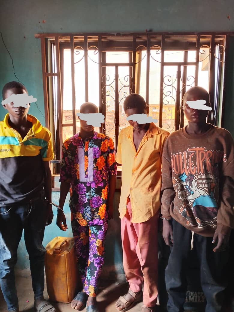 SO-SAFE CORPS REPELS CULTIST ATTACK ON METHODIST HIGH SCHOOL, ARIGBAJO, ARRESTS FOUR SUSPECTS WITH WEAPON IN OGUN