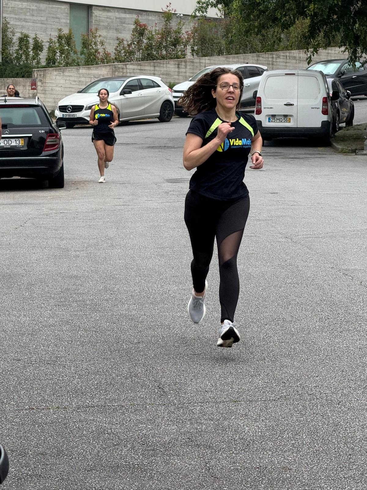 Sara e Helen a correr