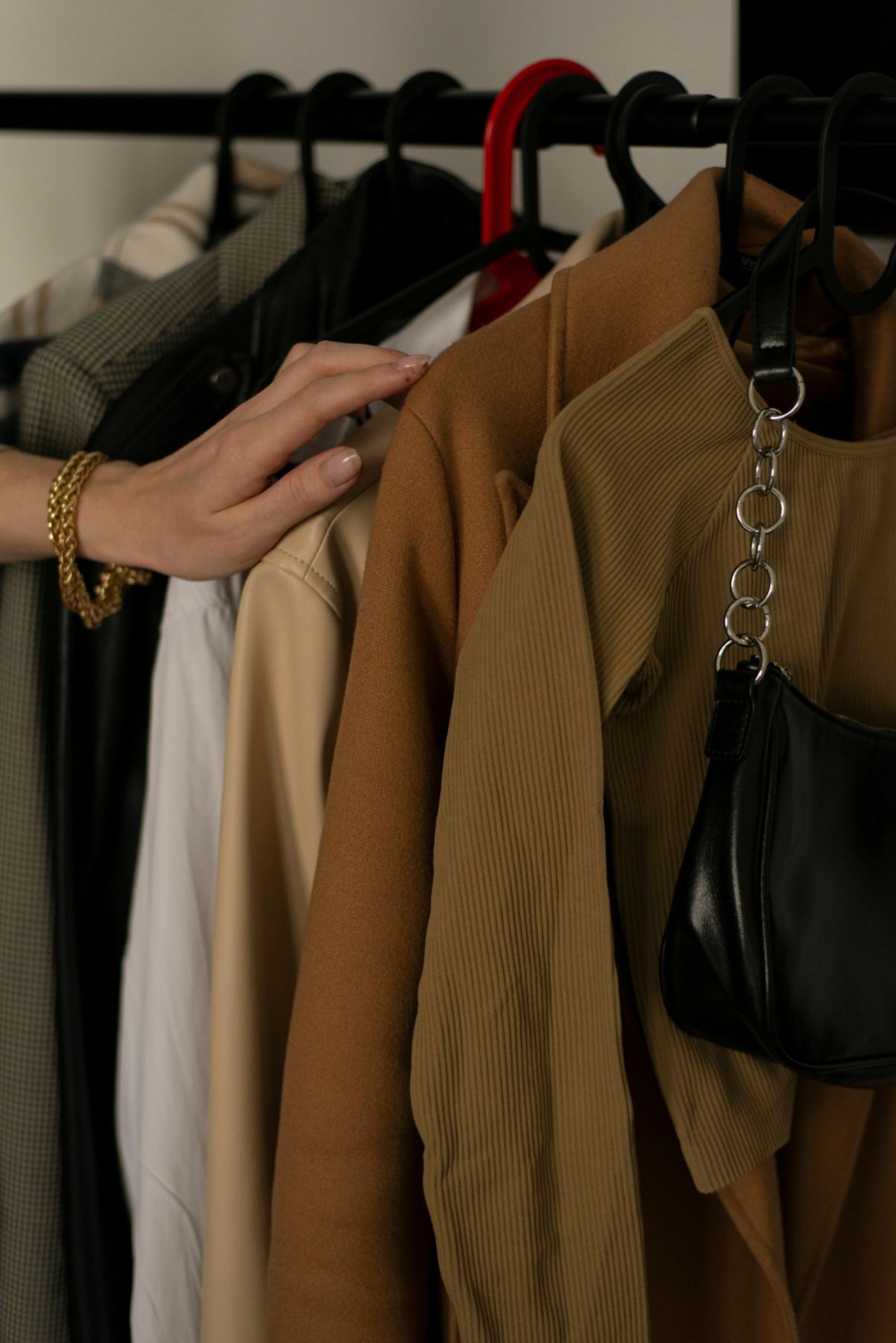 Selecting pieces from the rail at Empress Melbourne