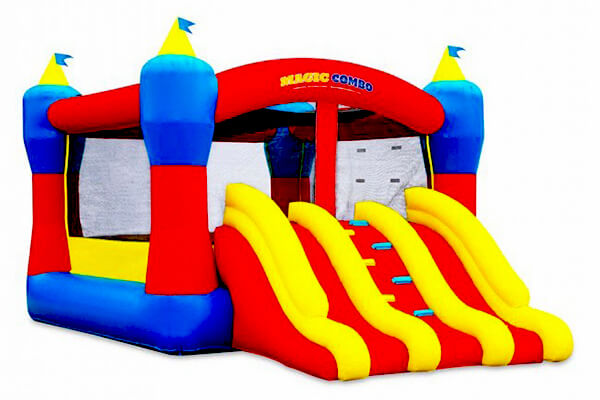 bounce house with slides