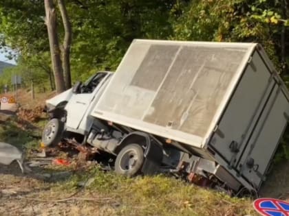 Грузовая ГАЗель врезалась в дерево на трассе Севастополь – Ялта: пострадал несовершеннолетний