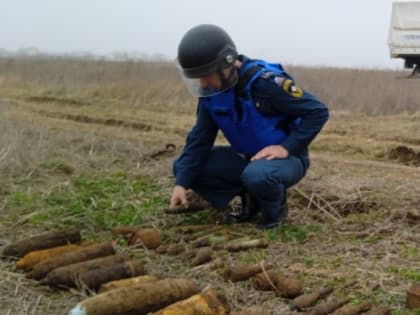Обезвреживание взрывоопасных предметов времен Великой Отечественной войны в ГО Феодосия и Кировском районе