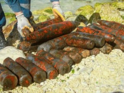 Более пяти тысяч боеприпасов подняли со дна Чёрного моря в этом году