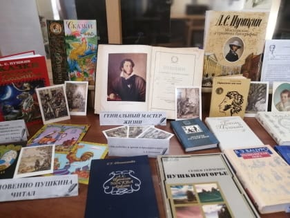 Книжная выставка «Он-наш поэт, он-наша слава»