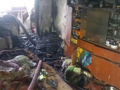 В Ленинском районе во время пожара погиб человек