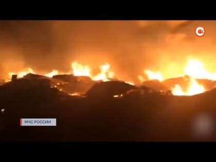 В Севастополе на улице Нефтяной, произошёл пожар