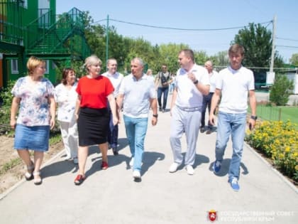 Владимир Константинов побывал с рабочей поездкой в Нижнегорском районе