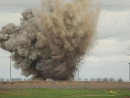 Самая крупная в России операция по уничтожению боеприпаса прошла в Крыму