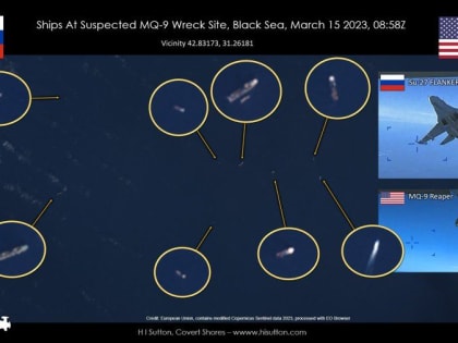 США считают, что Россия обнаружила в Черном море часть обломков сбитого американского боевого БПЛА