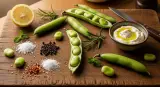 fava beans with complementary ingredients