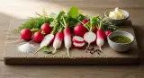 radishes with complementary ingredients