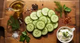 cucumber with complementary ingredients