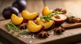 plum with complementary ingredients