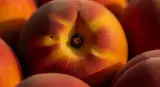 peaches close-up detail