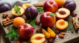 stone fruit with complementary ingredients