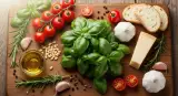 basil with complementary ingredients
