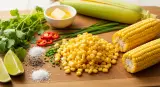 sweet corn with complementary ingredients
