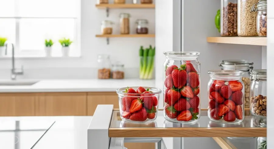strawberries properly stored