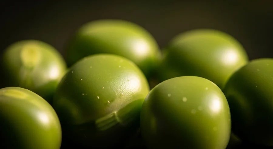 peas close-up detail