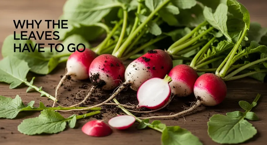 radishes — Why the Leaves Have to Go