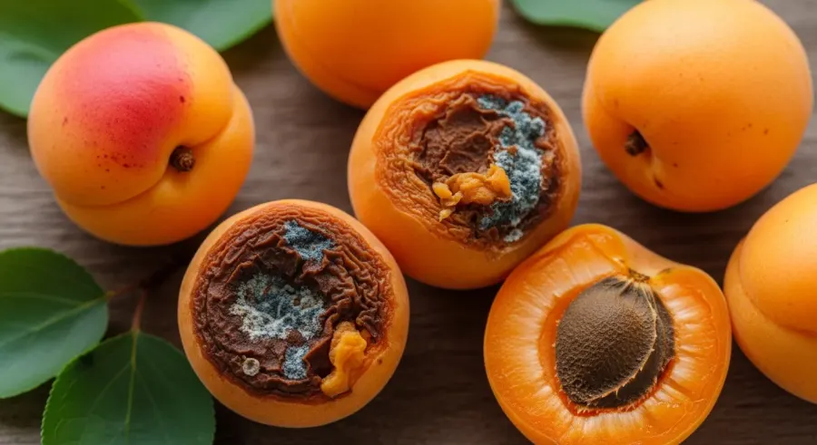 apricots — What spoiled ones actually look like