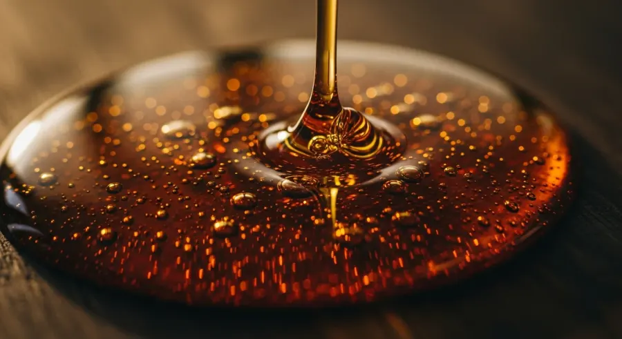 maple syrup close-up detail