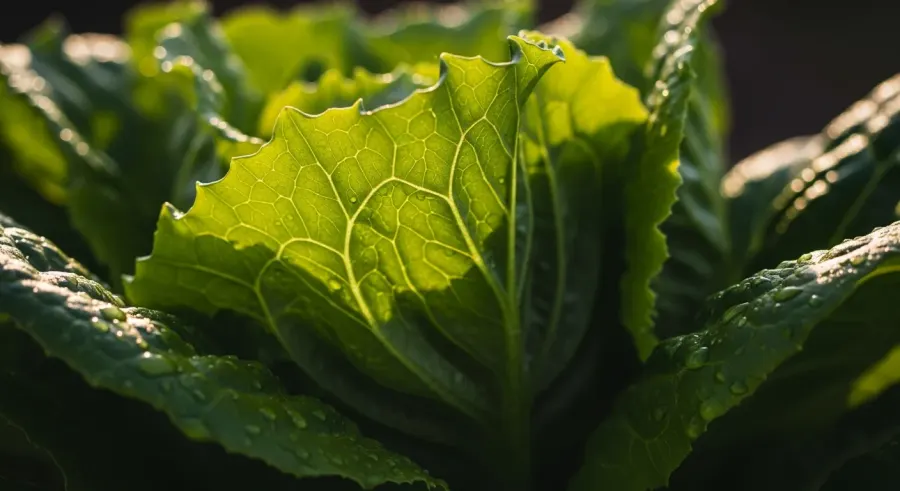lettuce close-up detail