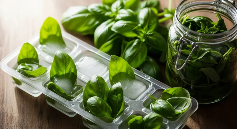 fresh basil — Freezing for the Winter Months