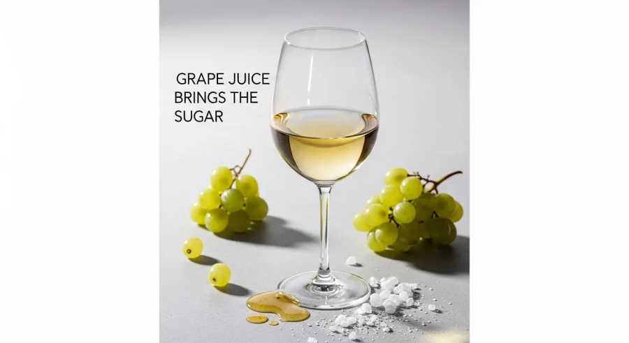 white wine — Grape Juice Brings the Sugar