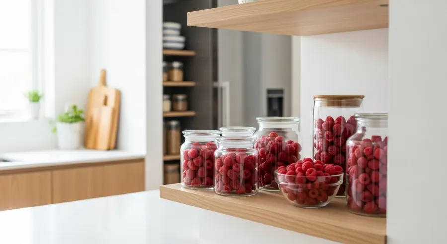 fresh raspberries properly stored