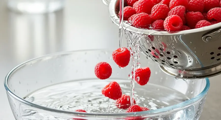 fresh raspberries — The Vinegar Wash That Works