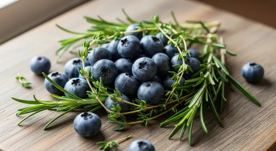 blueberries — Wait, Rosemary and Thyme?