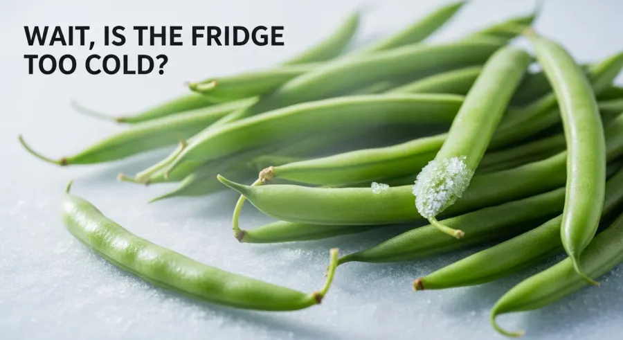 fresh green beans — Wait, Is the Fridge Too Cold?