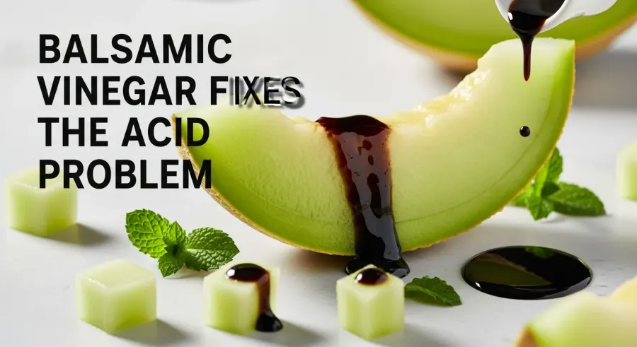 honeydew melon — Balsamic Vinegar Fixes The Acid Problem