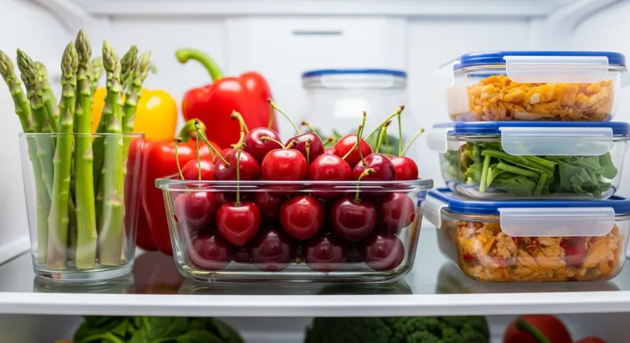 fresh sweet cherries — Setting Up the Fridge