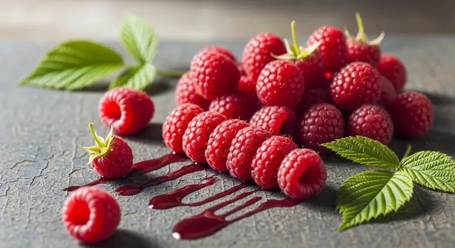 raspberries — Duck and pork need the acid