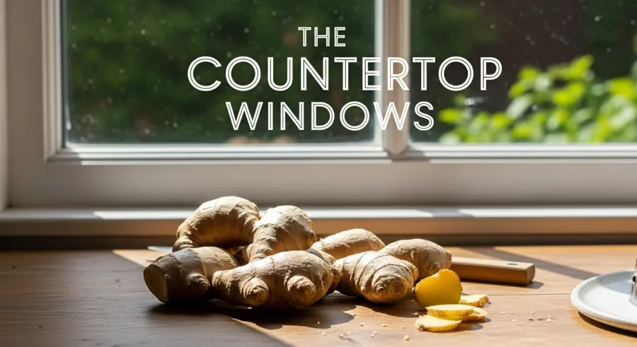 fresh ginger — The Countertop Window