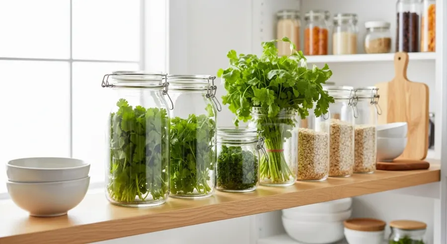 fresh-cilantro properly stored