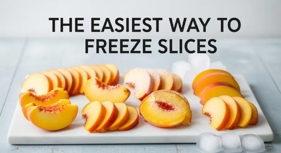 fresh peaches — The Easiest Way to Freeze Slices