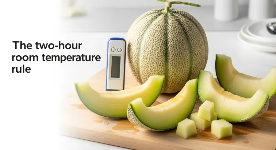 fresh cantaloupe — The two hour room temperature rule