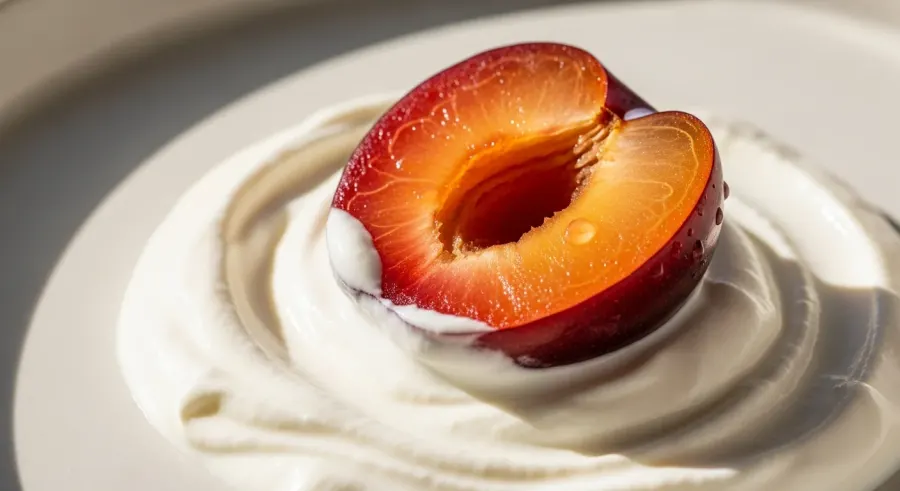 plum — Softening the Tartness With Dairy