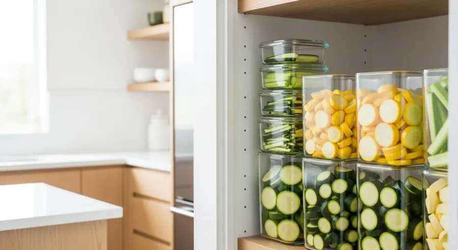 fresh summer squash properly stored