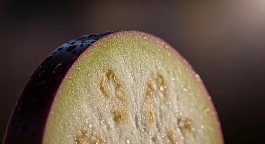eggplant close-up detail
