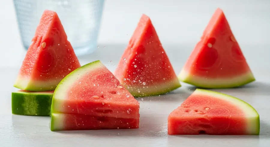 fresh watermelons — Keeping cut slices crisp