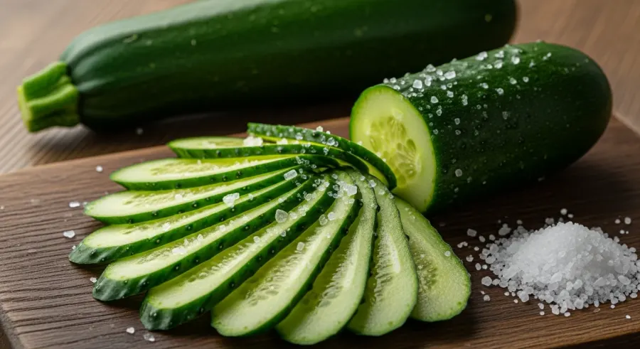 cucumber — Raw Zucchini Actually Works If You Salt It