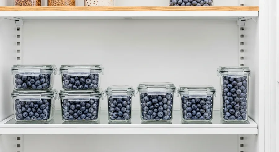 fresh-blueberries properly stored