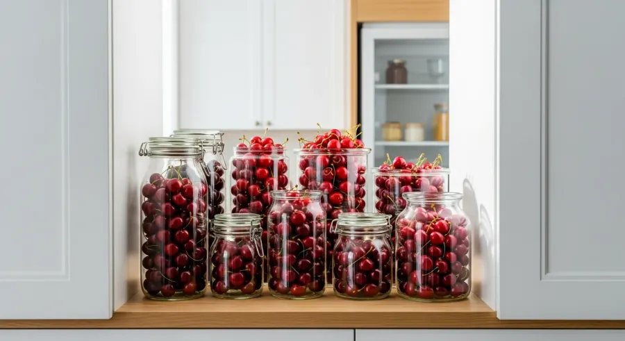 fresh-cherries properly stored