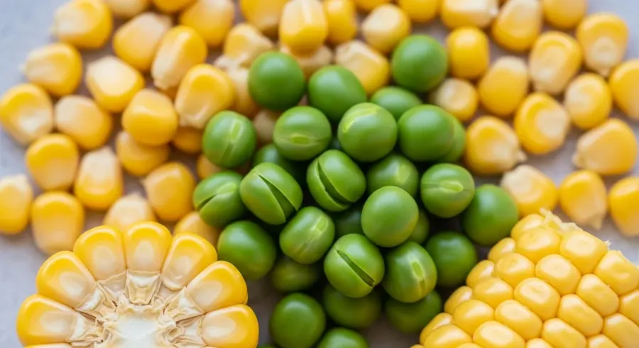 corn — Green Peas Are the Texture Match